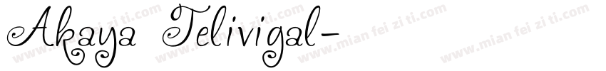 Akaya Telivigal字体转换